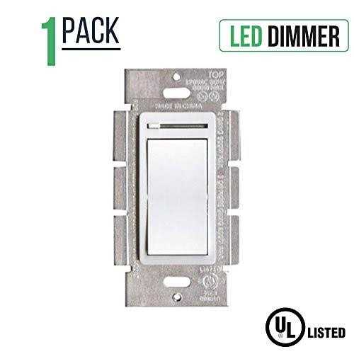 LED Wall Dimmer Switch for LED Lights,Three Way & Single Pole,150W LED and CFL Compatible - Image 2