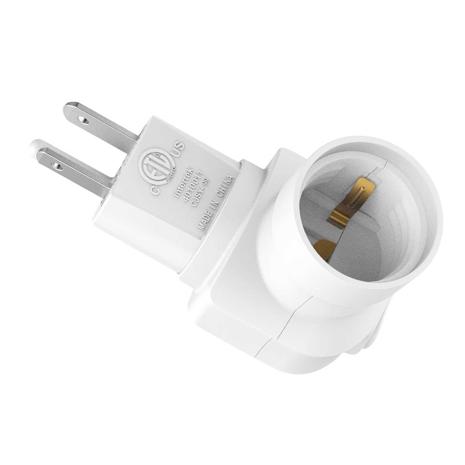 Borju Plug in Light Socket Outlet to Socket Adapter