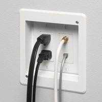 Arlington TVBR505K 2-Gang Recessed TV Box Kit for Power and Low Voltage - Image 4