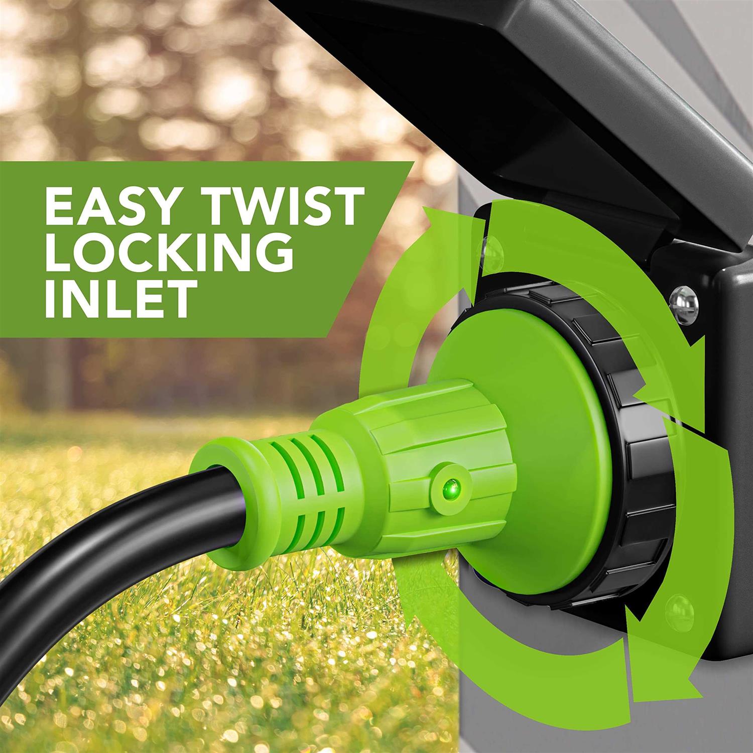 LeisureRV Leisure RV 125/250V 50 AMP Power Plug Twist Lock Inlet with 3 Stainless Steel Pins White or Black - Image 4