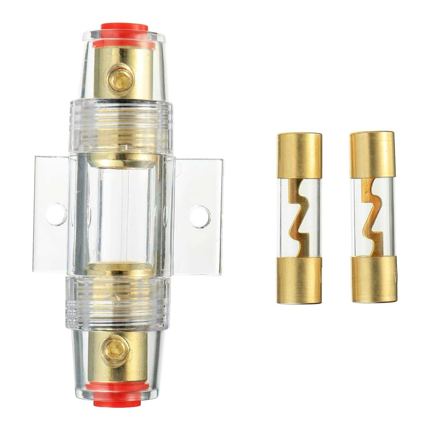 Bojack 4-8 Gauge Awg in-line Agu Fuse Holder Amp Agu Fuses for Car Audio - Image 5