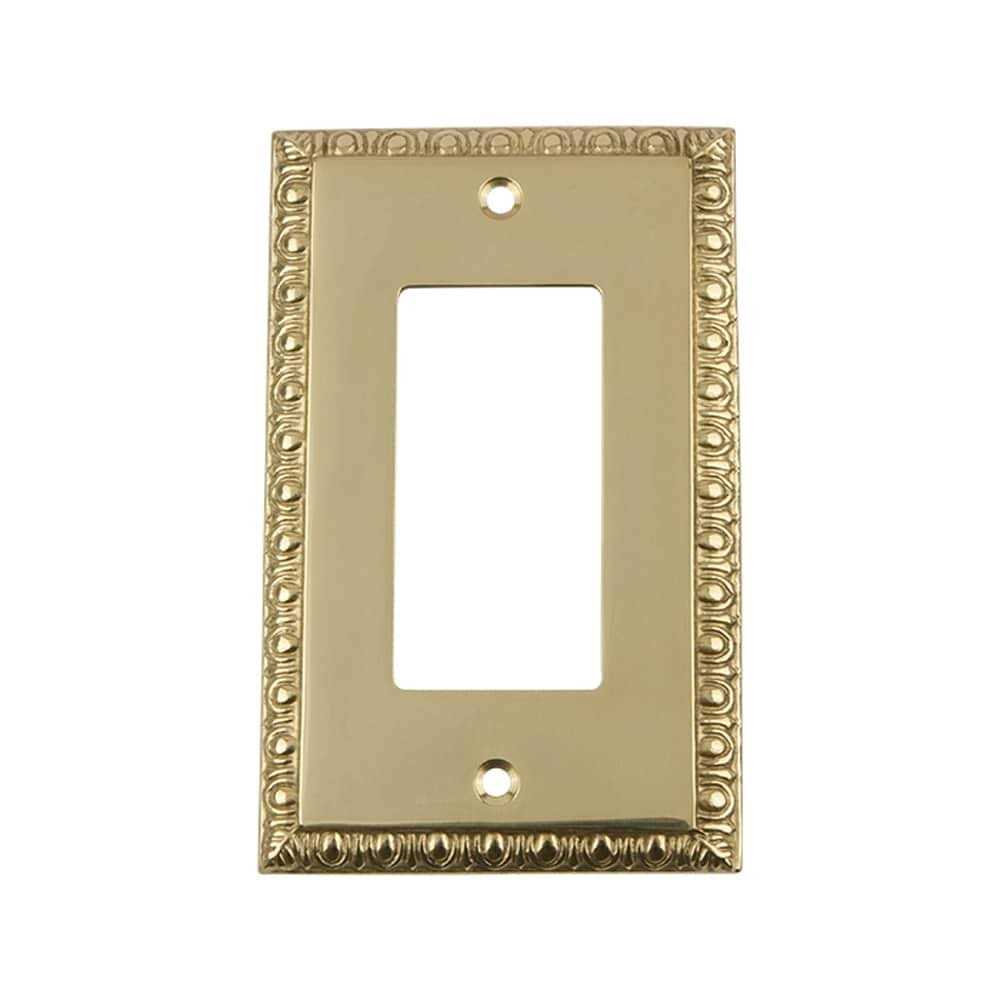 Nostalgic Warehouse Egg & Dart Single Rocker Switch Plate