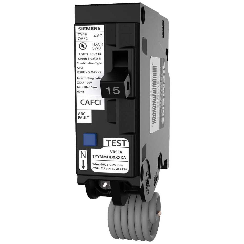 Siemens QA115AFC Arc Fault Circuit Breaker