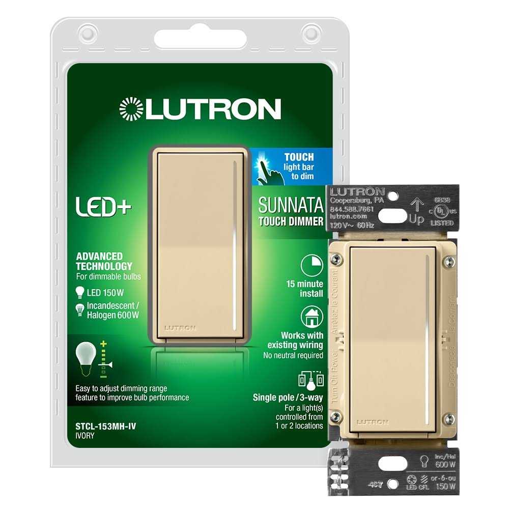 Lutron STCL-153M-IV Sunnata LED+ Touch Dimmer