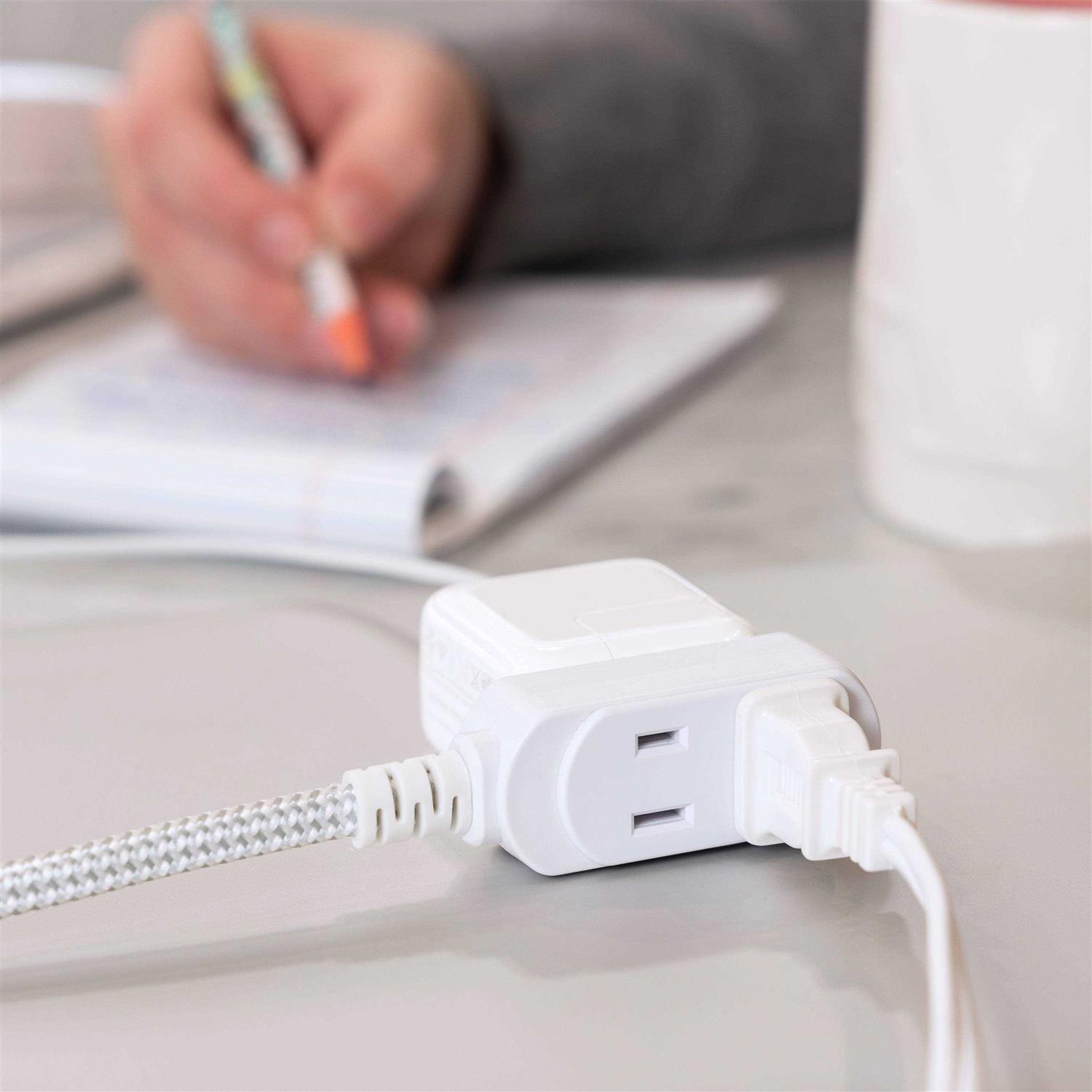 Cordinate 3 Outlet Extension Cord 15 ft Cable - Image 3