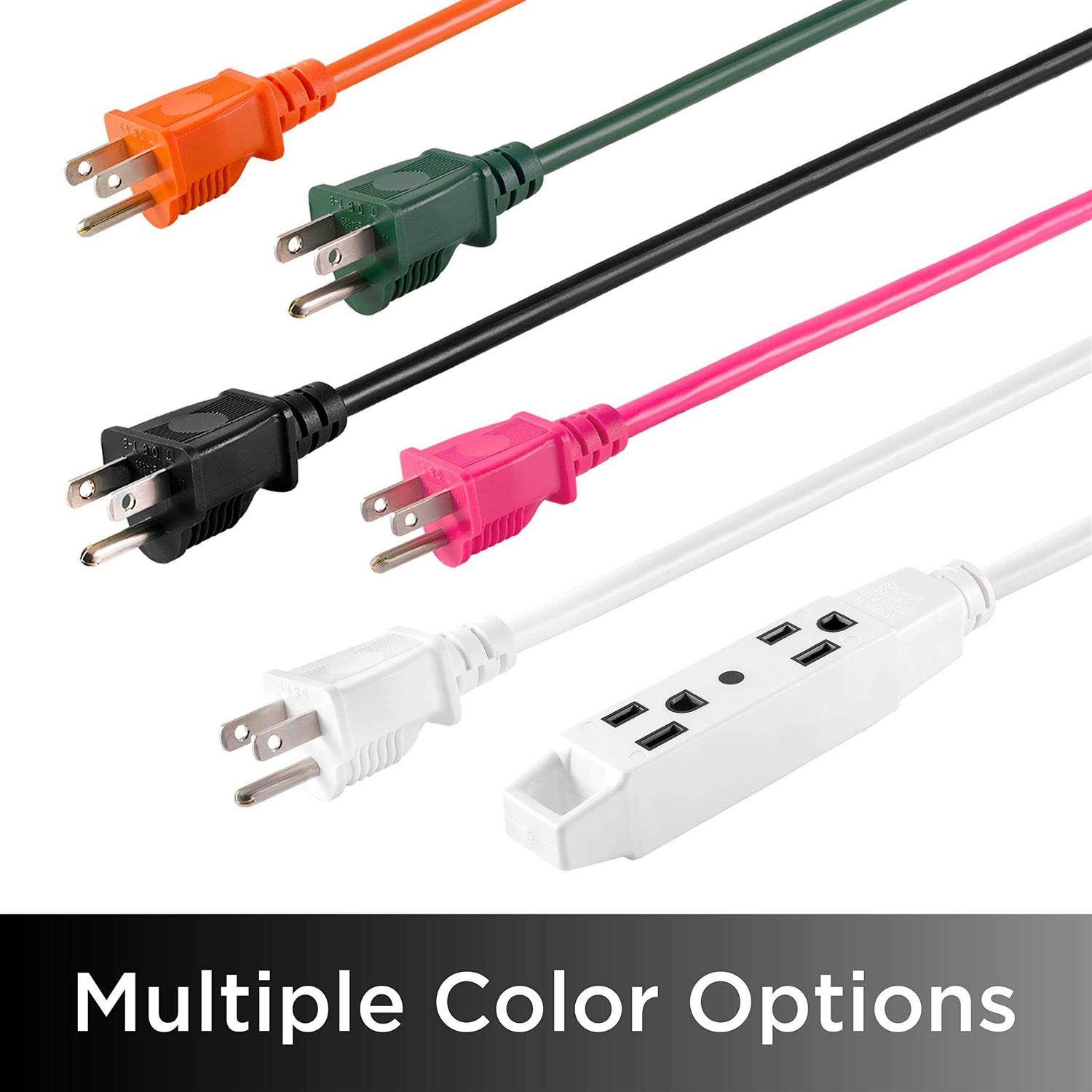 UltraPro 25 Ft Extension Cord 3-Outlet Power Strip Double Insulated - Image 5