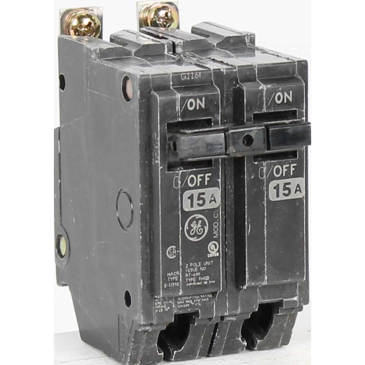 GE Bolt On Circuit Breaker THQB2115 - Image 4