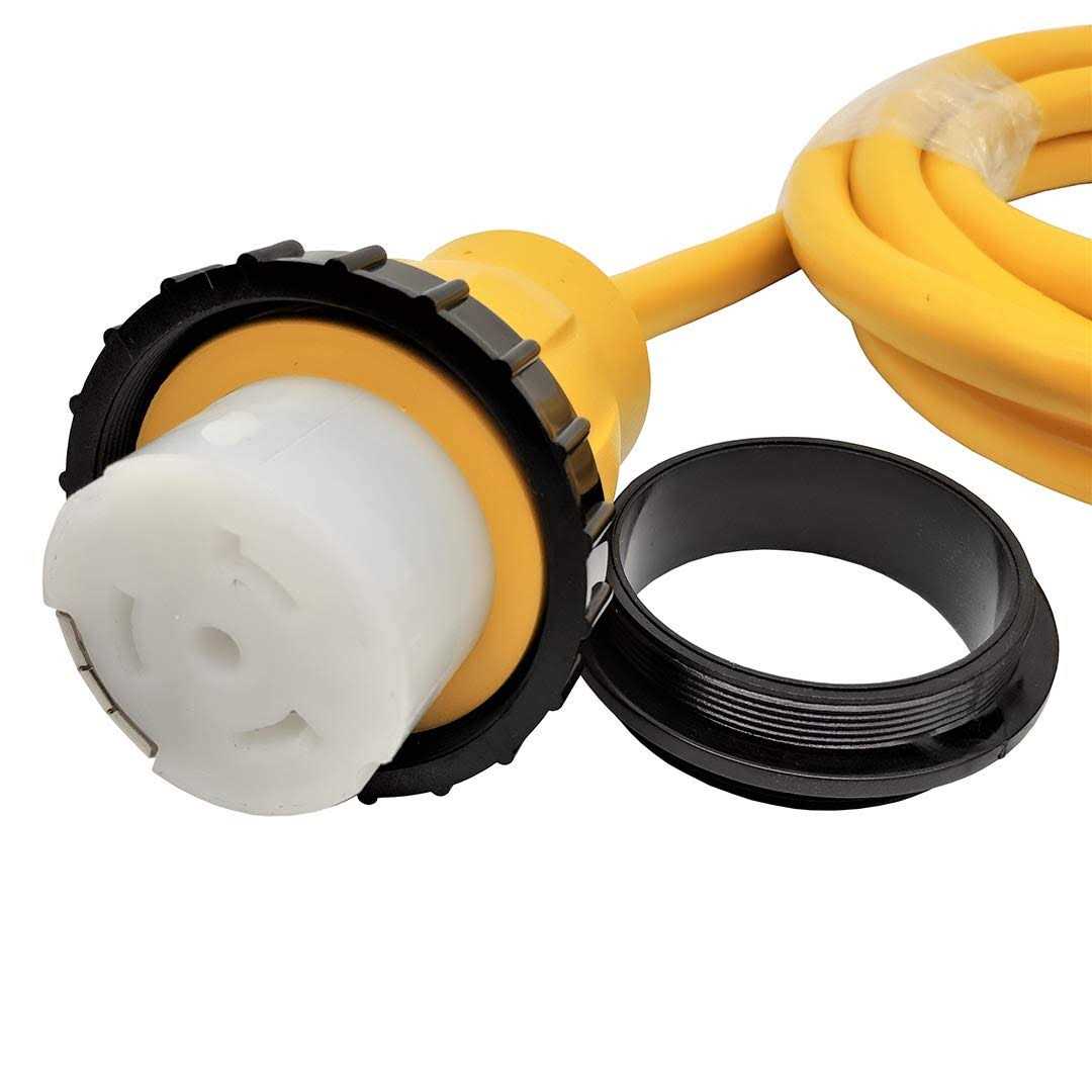 Parkworld 692002 Shore Power Adapter Cord RV 30A L5-30p Male to Marine 50A Ss2-50r Female - Image 4