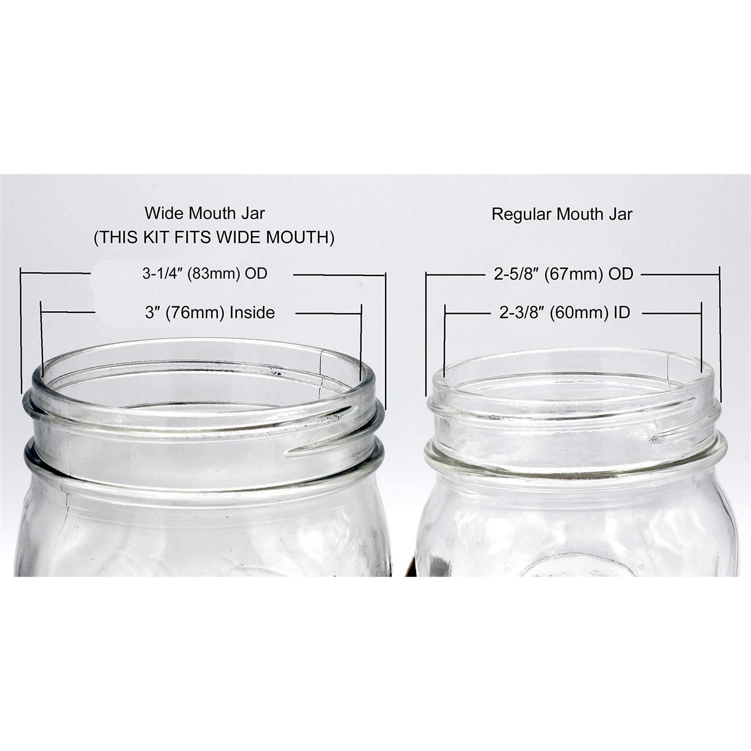 Creative Hobbies Diy Mason Jar Lamp Making Kit Black Color Lid & Socket great for Lamp Conversion - Image 5