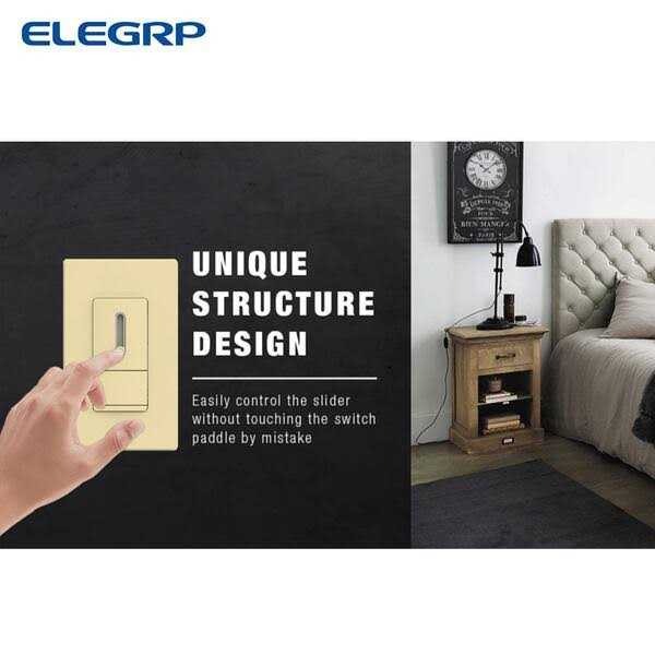 ELEGRP 150-Watt Slide Single Pole or 3-Way Dimmer - Image 4