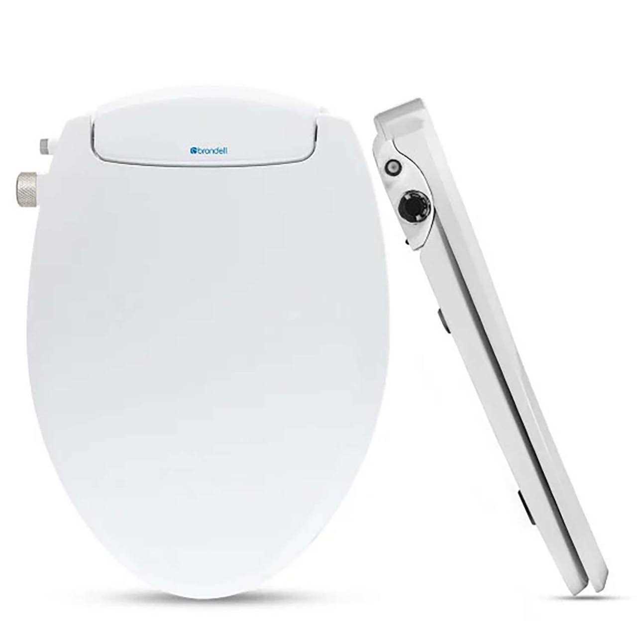 Brondell Swash Ecoseat White Elongated Bidet Toilet Seat - Image 2