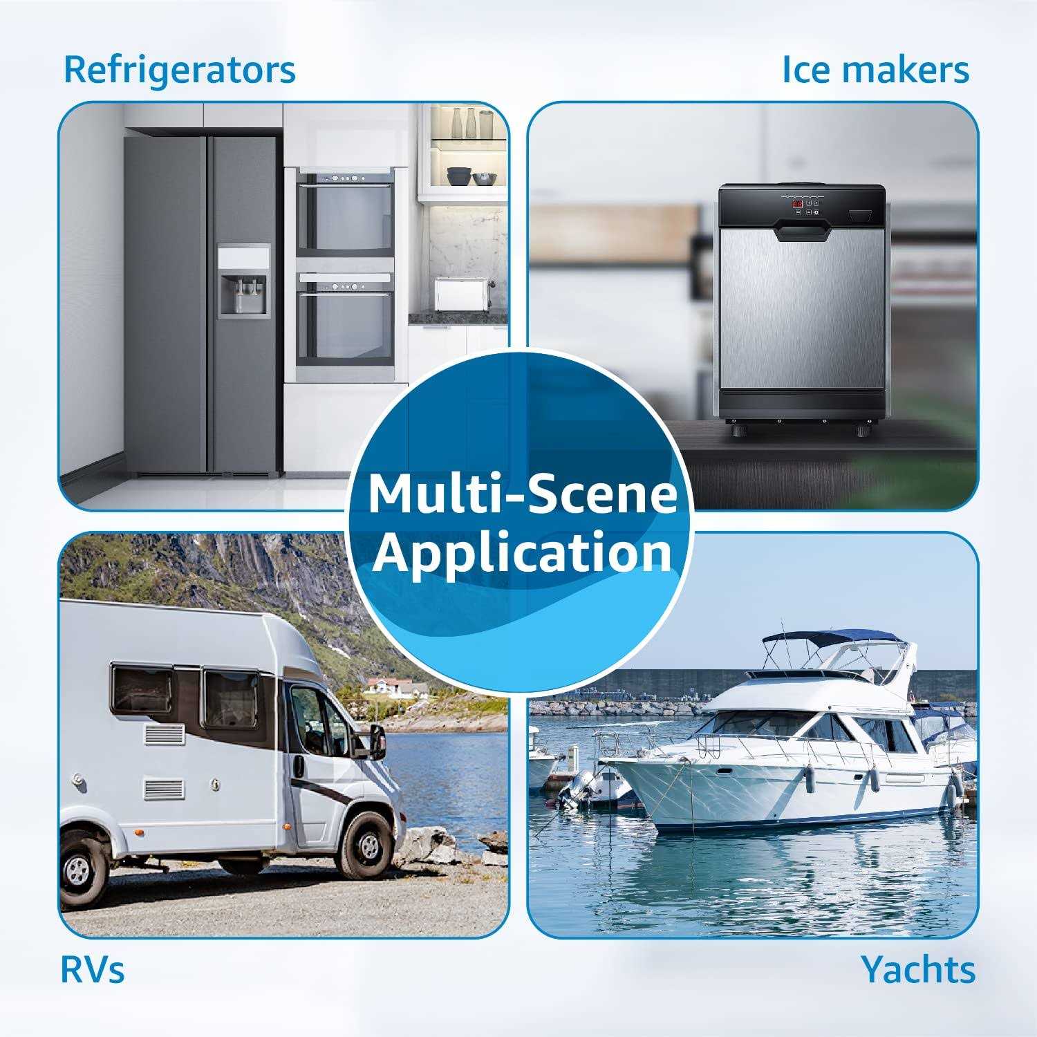 AQUA CREST Aquacrest 5 Years Capacity Inline Water Filter for Refrigerator with 1/4-Inch Direct Connect Fittings - Image 4