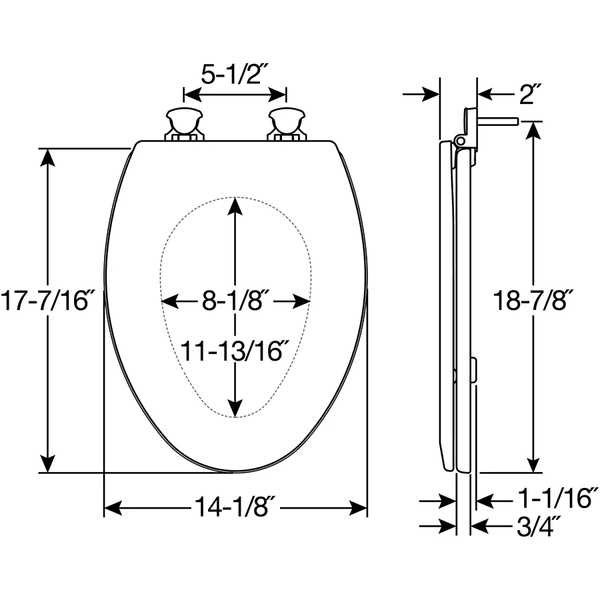 Bemis Elongated Wood Toilet Seat - Image 5