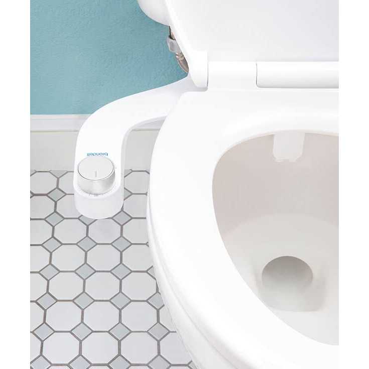 Brondell FreshSpa Comfort+ Ambient Temperature Non-Electric Bidet Attachment in White FSR-15 - Image 2
