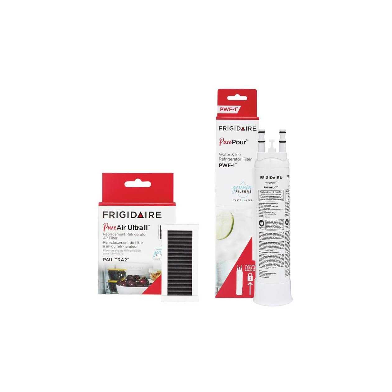 Frigidaire Fppwfu01 And Paultra2 Water And Air Filter Combo Kit White