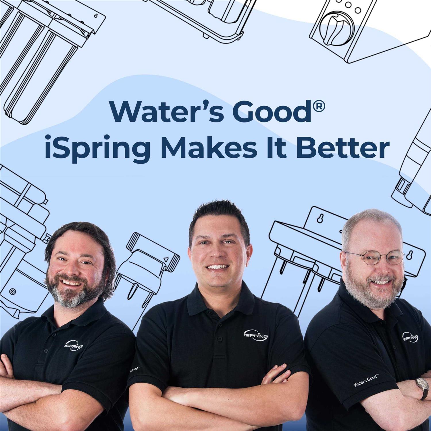 iSpring 3-Stage Whole House Water Filtration System w Sediment, Carbon Block and - Image 4