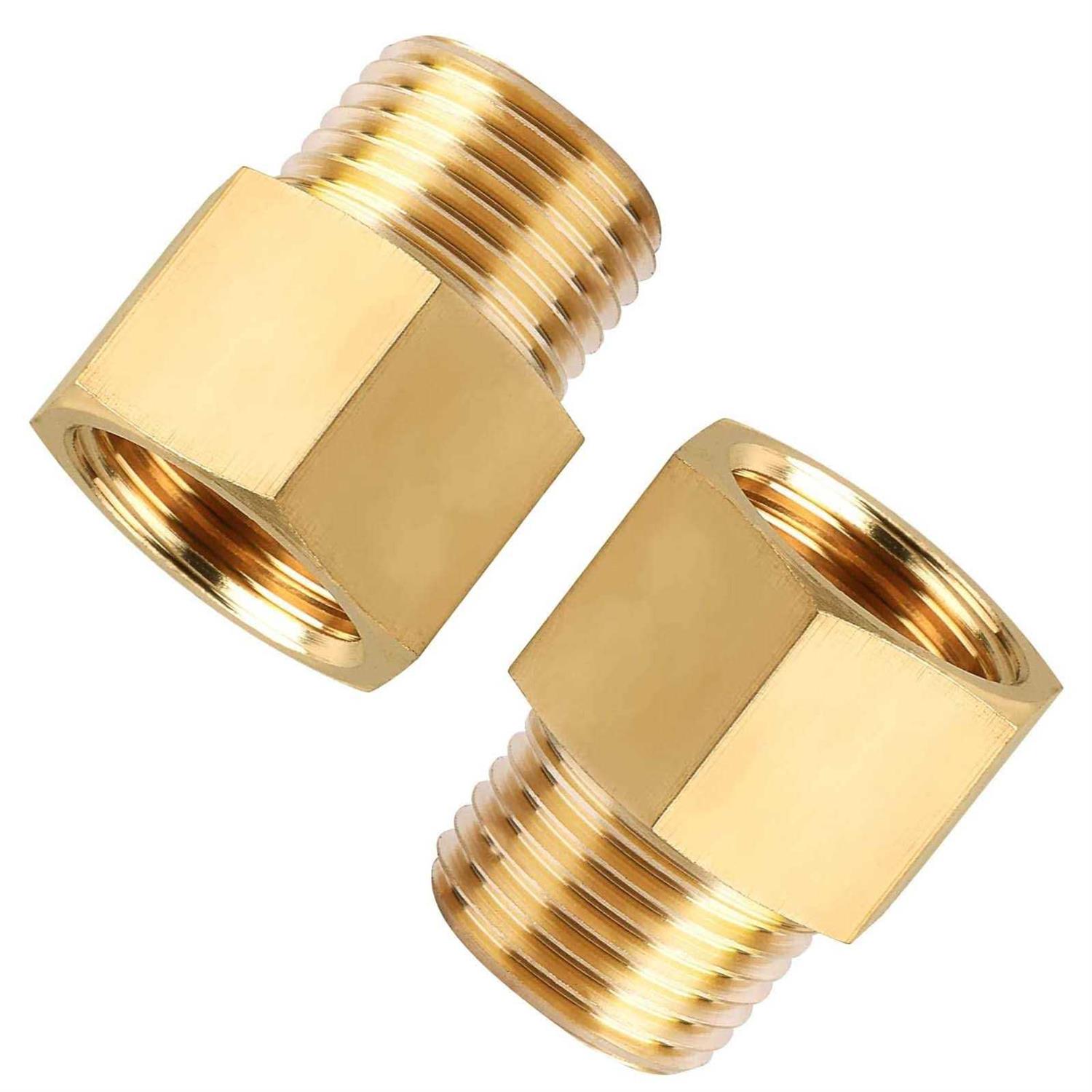 APLWY 1/2 Female NPT x 1/2 Male NPT Brass Pipe Fitting Reducer Adapter - Image 5