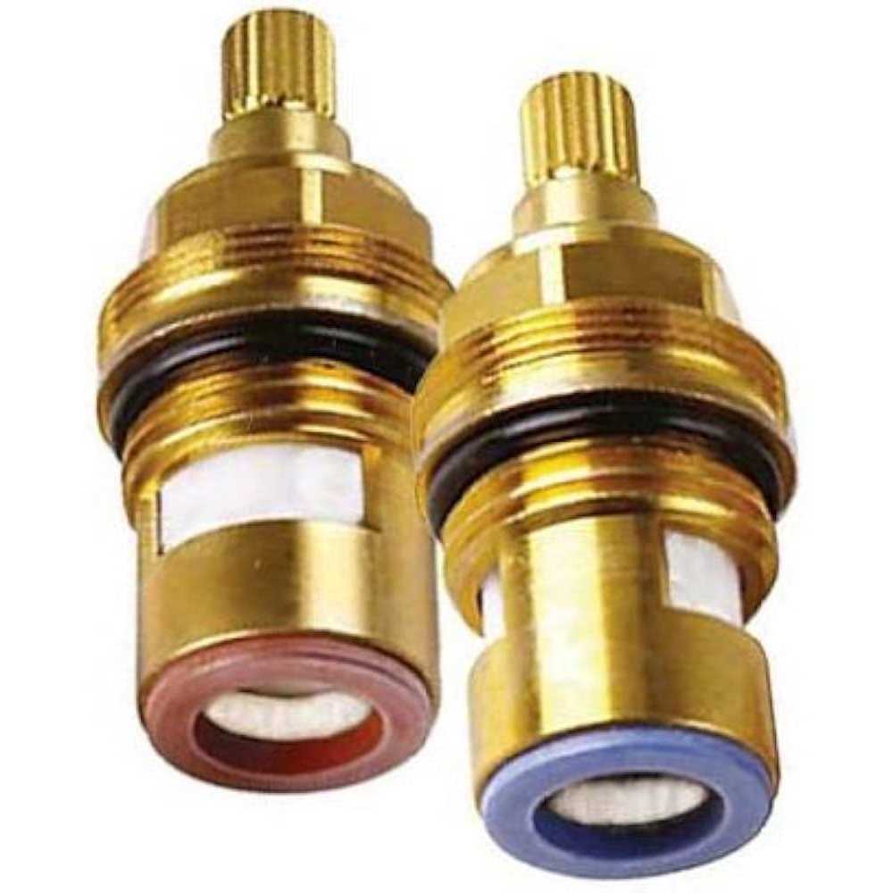 Replacement Brass ceramic cartridge faucet valves Quarter turn insert gland Fits Franke 18 spline - Image 2