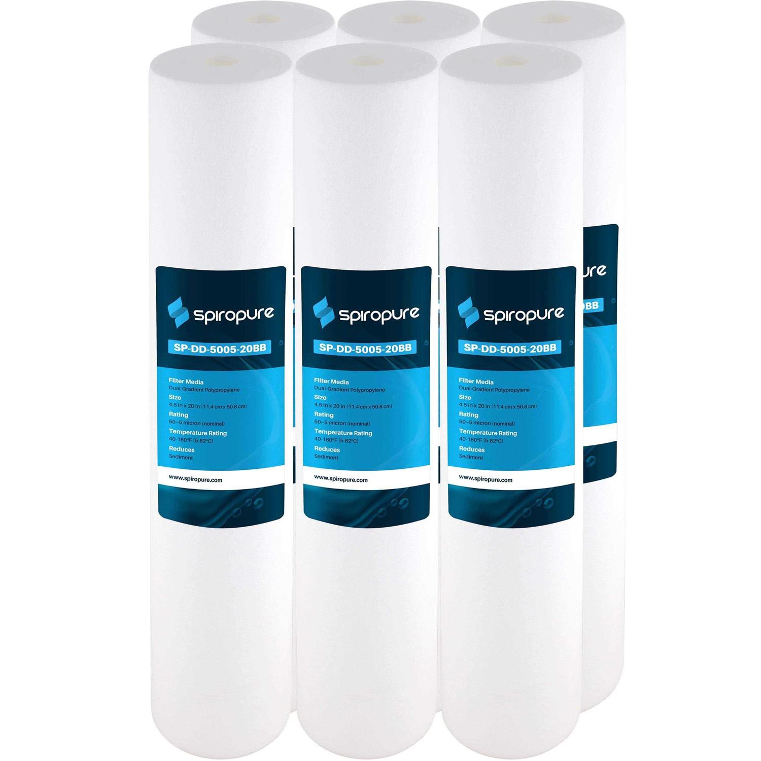 SpiroPure 20 x 4.5 Dual Gradient Polypropylene Water Filter