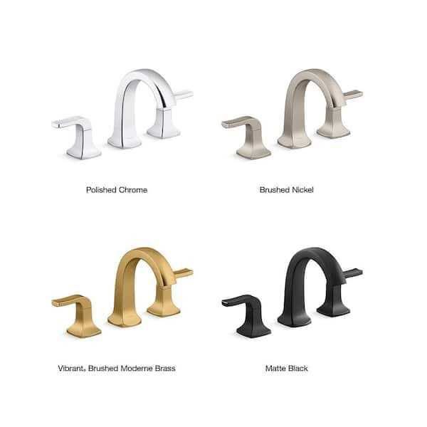 KOHLER Rubicon 8 in. Widespread Double Handle High Arc Bathroom Faucet - Image 2