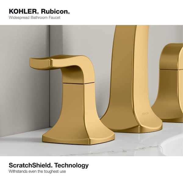 KOHLER Rubicon 8 in. Widespread Double Handle High Arc Bathroom Faucet - Image 3