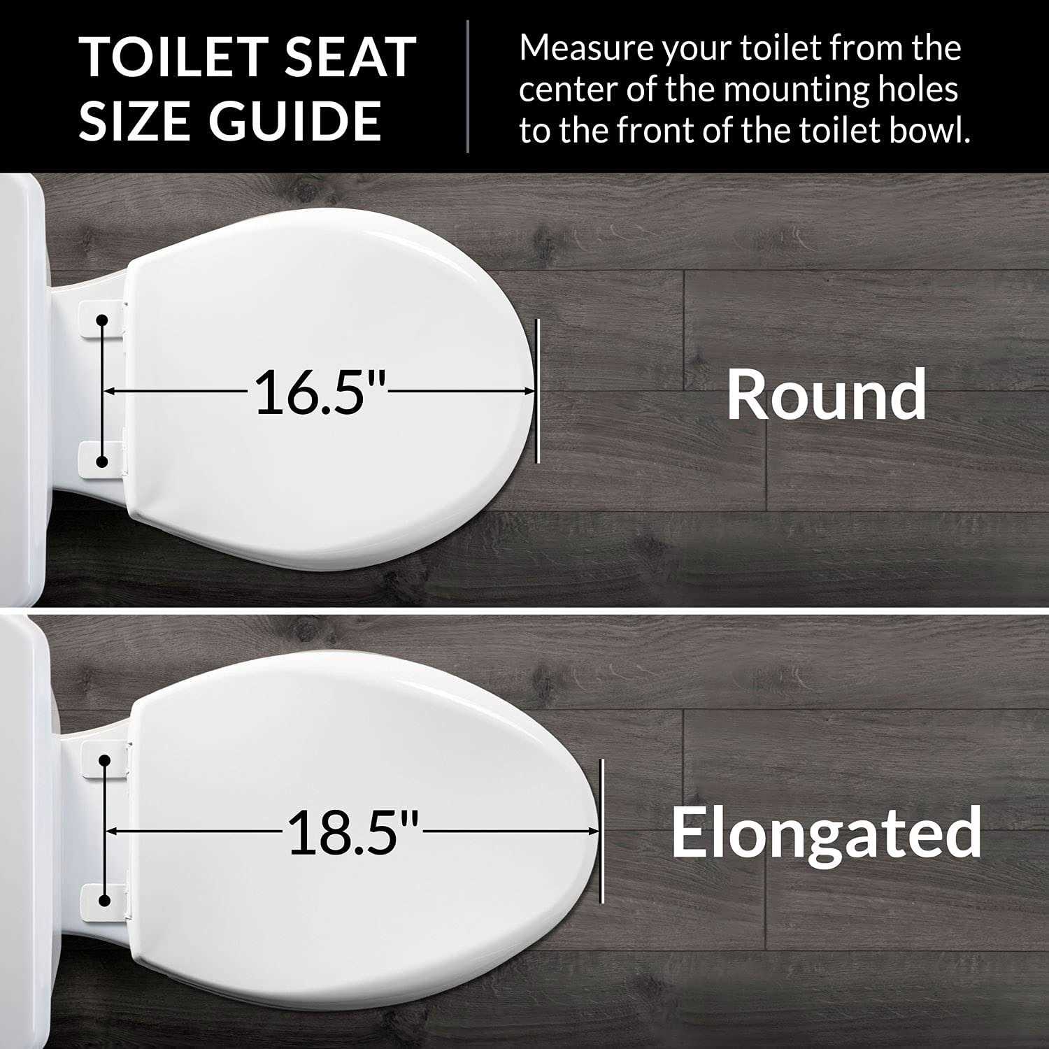 Mayfair Elongated Plastic Toilet Seat - Image 5