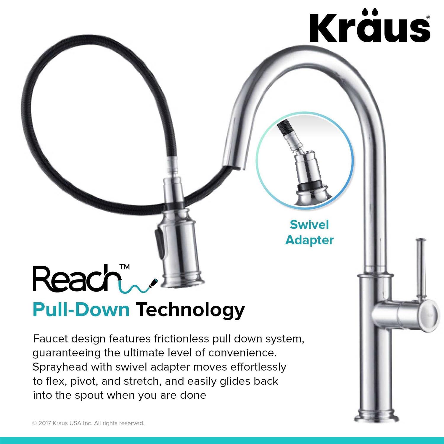 Kraus Sellette Single Handle Pull-Down Kitchen Faucet - Image 5