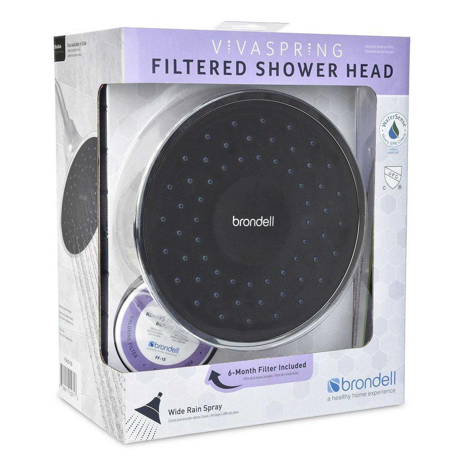 Brondell VivaSpring Filtered Shower Head in Chrome - Image 4