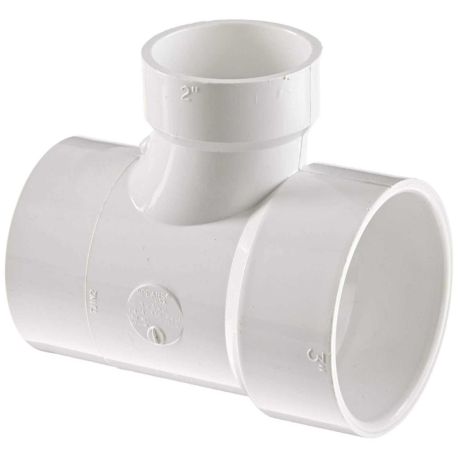 Spears P404 PVC DWV Reducing Street SAN/TEE SPGXHXH - Image 2