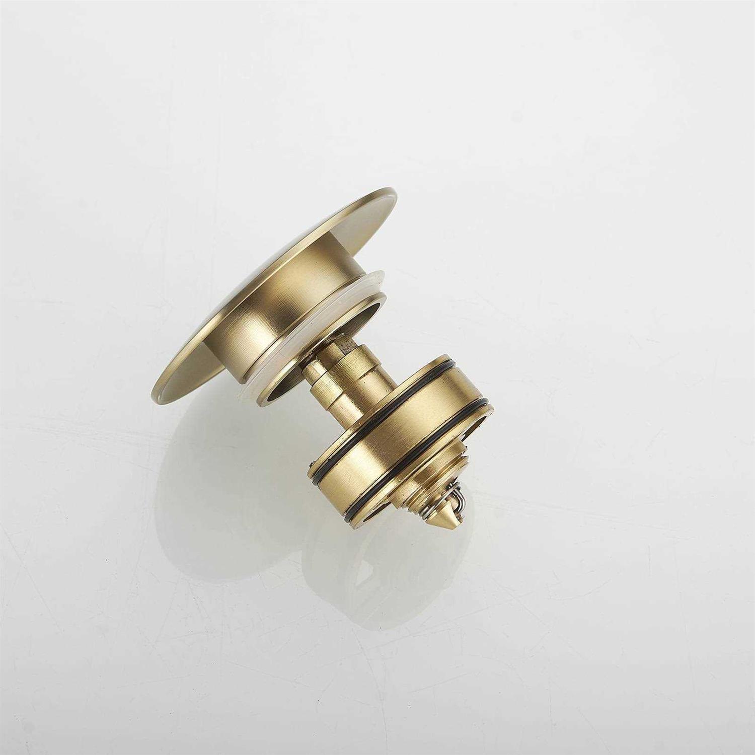 BWE Bathroom Sink Pop-Up Drain With Overflow in Brushed - Image 3