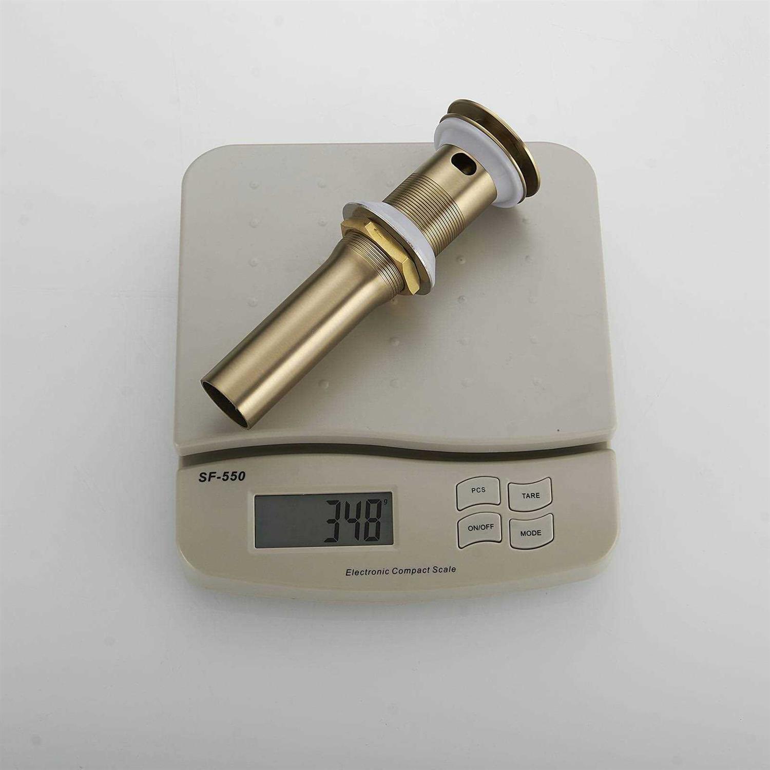 BWE Bathroom Sink Pop-Up Drain With Overflow in Brushed - Image 5