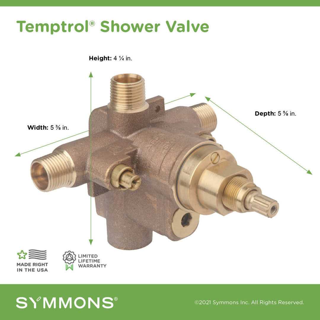 Symmons S262XBODY Temptrol Tub / Shower Valve Body - Image 3