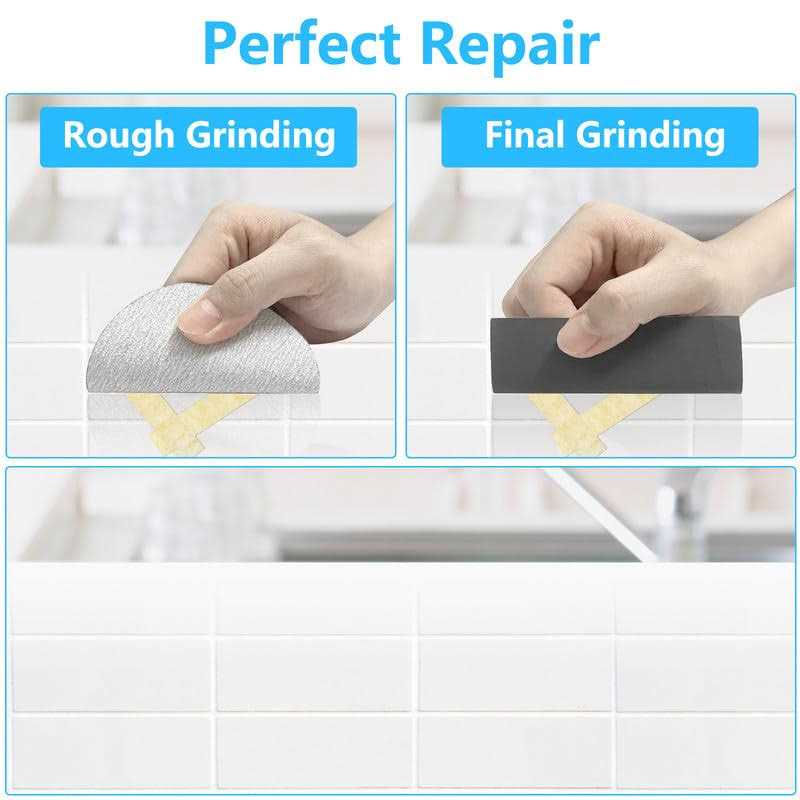 Tenee Tub Repair Kit White & Porcelain Repair Kit 3.7 OZ Bathtub Repair Kit for Cracked Bathtub - Image 4