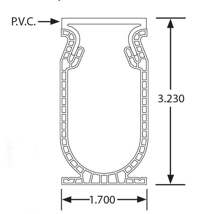 Stegmeier SDDG 10' Gray Frontier Deck Drain - Image 5