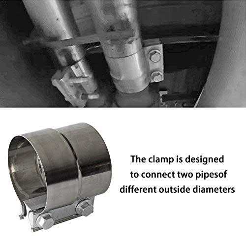LEDAUT Exhaust Clamps Band Clamp 3 Lap Joint - Image 2