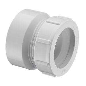 Spears P104P-015 1-1/2 PVC DWV Female Trap Adapter w/Nut HXSLP - Image 2