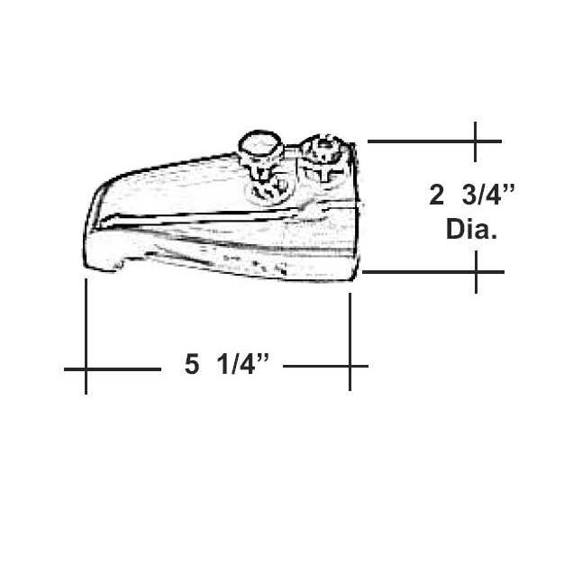Barclay Tub Diverter Spout 185-S - Image 3