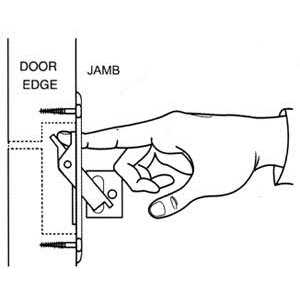 Deltana Pocket Door Jamb Bolt PDB42U - Image 4