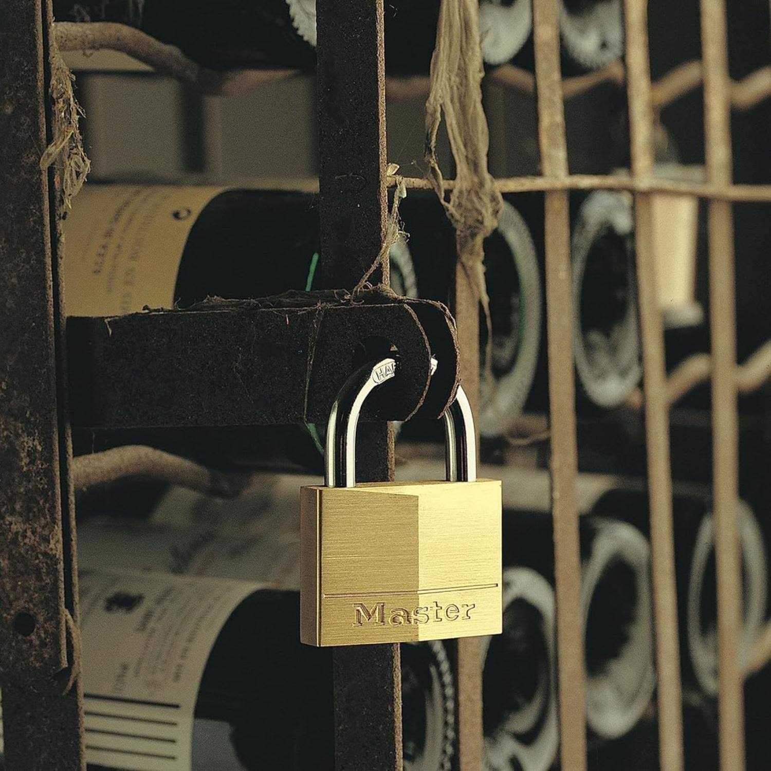 Master Lock Brass Padlock - Image 4